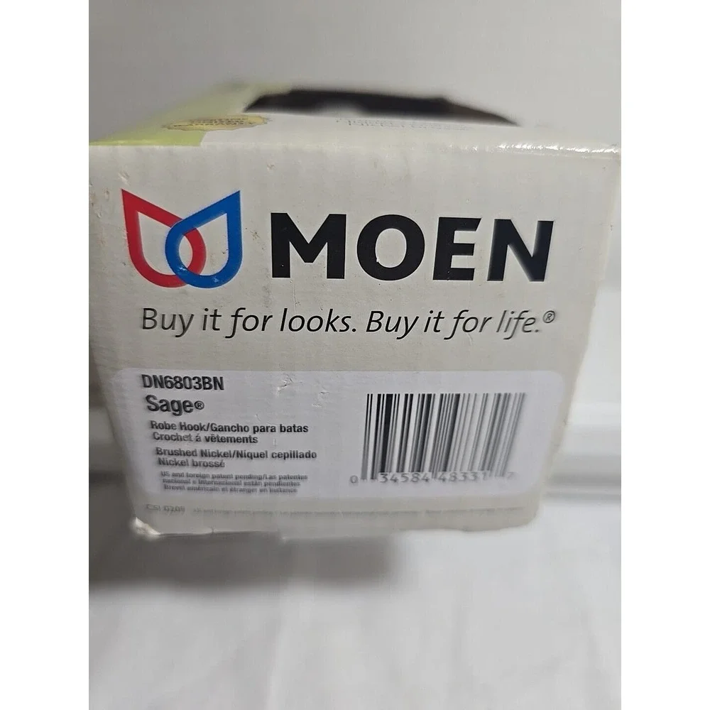 MOEN SAGE Single Robe‎ Hook DN6803BN Brushed Nickel